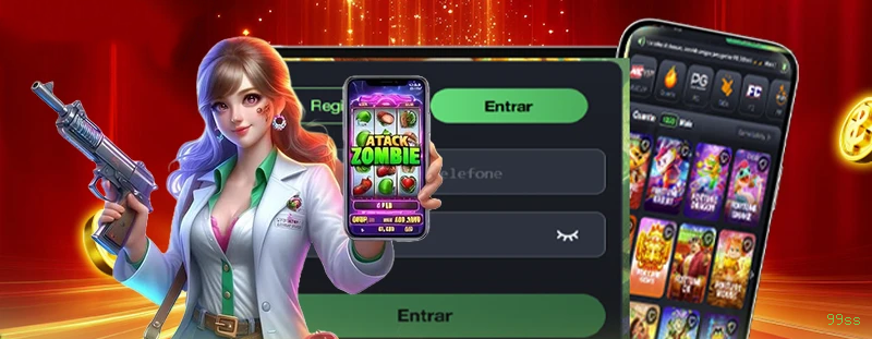 Aplicativo móvel 99ss para iOS e Android